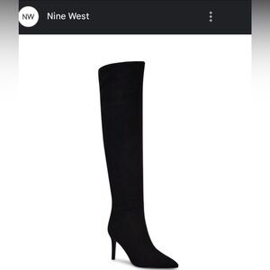 Fredy Black Over-the-Knee Canvas Nine West Boots